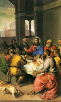 La Última Cena religioso Tiziano Tiziano religioso cristiano Pinturas al óleo